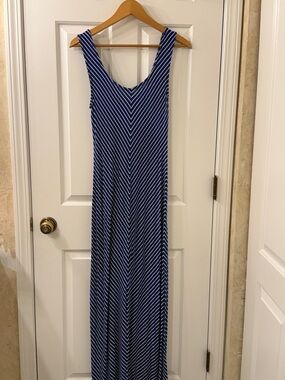Merona Royal Blue and White Striped Dress
